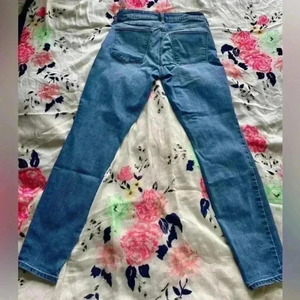 Gap Denim Curvy Leggings Mid‎ Rise Jeans Medium Indigo Women's Size 28R - Picture 2 of 8